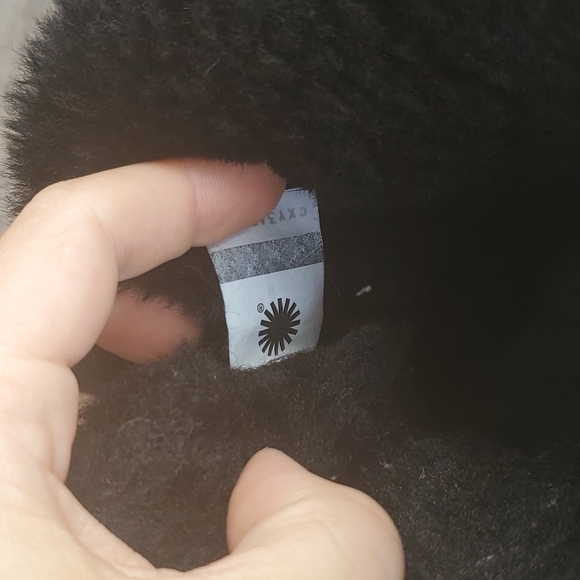 Ugg Gita Twinkle Bow Mini Women Ankle fur booties shoes sz 6 - Picture 11 of 12